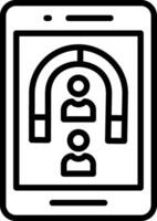 User Engagement Line Icon Design vector