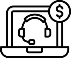 Customer Support Line Icon Design vector