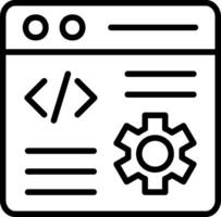 Website Design Line Icon Design vector