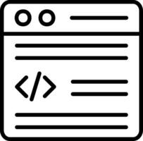 Website Design Line Icon Design vector