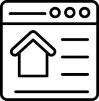 Website Line Icon Design vector