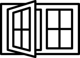 Window Case Line Icon Design vector
