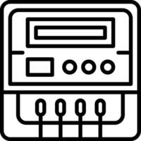 Meter Line Icon Design vector