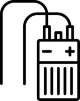 Capacitor Line Icon Design vector