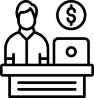 Office Line Icon Design vector