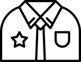 Uniform Line Icon Design vector