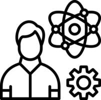 Genius Line Icon Design vector