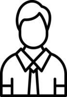Man Line Icon Design vector