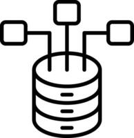 Database Line Icon Design vector