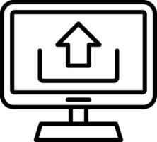Upload Line Icon Design vector