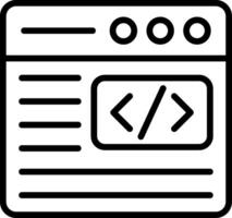 Code Line Icon Design vector