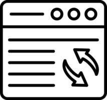 Syn Line Icon Design vector