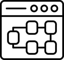 Structure Line Icon Design vector