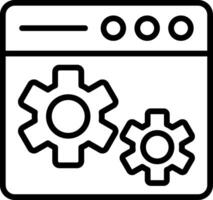 Setting Line Icon Design vector