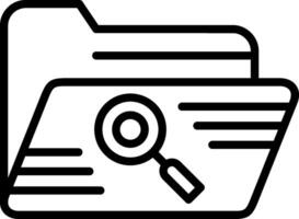 Search Line Icon Design vector