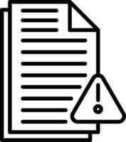 Error File Line Icon Design vector