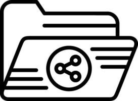 Share Line Icon Design vector