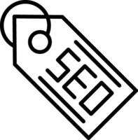 Seo Tag Line Icon Design vector