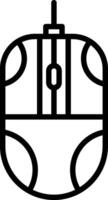 Mouse Line Icon Design vector