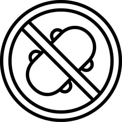 No Skating Line Icon Design