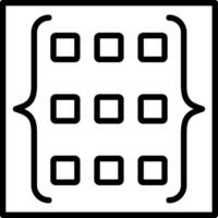 Matrix Line Icon Design vector