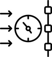 Timeline Line Icon Design vector