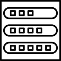 Progress Bar Line Icon Design vector