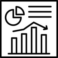 Diagram Line Icon Design vector