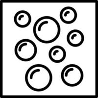 Bubbles Line Icon Design vector