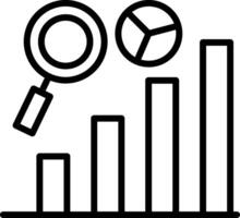 Analytics Line Icon Design vector
