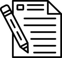 Report Line Icon Design vector