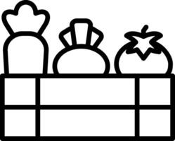 Vegetable Line Icon Design vector