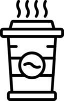 Coffee Line Icon Design vector
