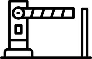 Checkpoint Line Icon Design vector