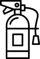 Fire Extinguisher Line Icon Design vector