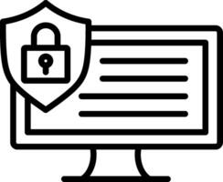 Computer Line Icon Design vector