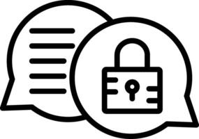 Chat Line Icon Design vector