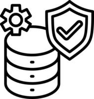 Database Line Icon Design vector