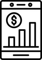 Smartphone Line Icon Design vector