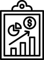 Clipboard Line Icon Design vector