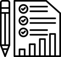 Report Line Icon Design vector