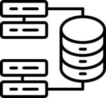 Database Line Icon Design vector