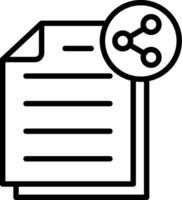 Share Line Icon Design vector