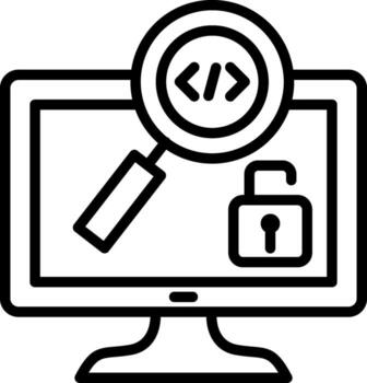 Open Source Line Icon Design vector