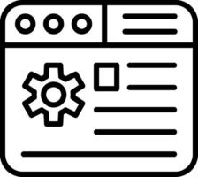Administration Line Icon Design vector