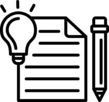 Idea Line Icon Design vector