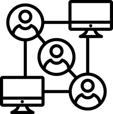 Network Line Icon Design