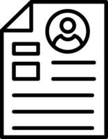 User Data Line Icon Design vector