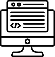 Programming Line Icon Design vector