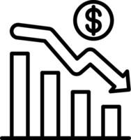 Graph Line Icon Design vector